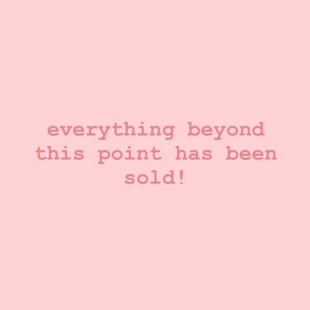 sold items!